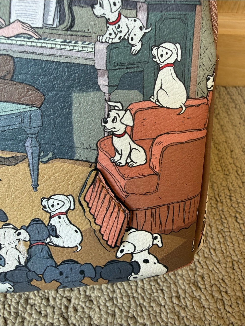 101 Dalmatians Disney Parks 100 anniversary edition Loungefly Mini Backpack - Picture 9 of 10